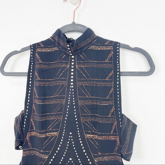 Stone Cold Fox Alfie Black Sleeveless Mini Dress Size 1 RARE - Picture 5 of 9